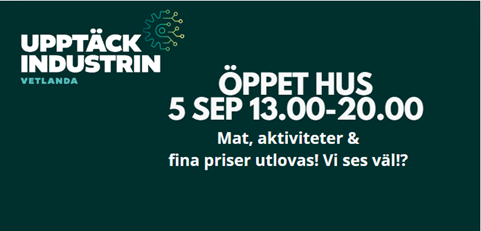 5 september bjuder vi in till Öppet hus 